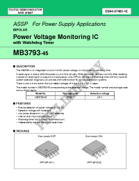 Datasheet MB3793-45 manufacturer Fujitsu