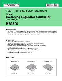 Datasheet MB3800 manufacturer Fujitsu