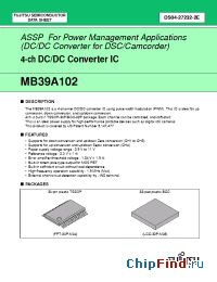 Datasheet MB39A102PV manufacturer Fujitsu
