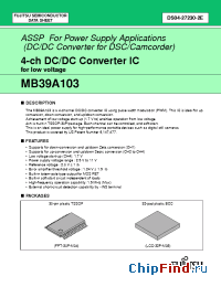 Datasheet MB39A103PV manufacturer Fujitsu