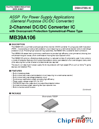 Datasheet MB39A106 manufacturer Fujitsu