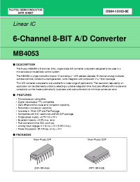 Datasheet MB4053M manufacturer Fujitsu