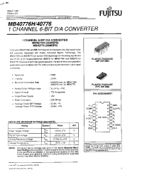 Datasheet MB40776H manufacturer Fujitsu
