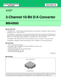 Datasheet MB40950 manufacturer Fujitsu