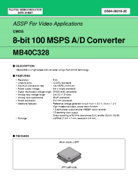 Datasheet MB40C328 manufacturer Fujitsu