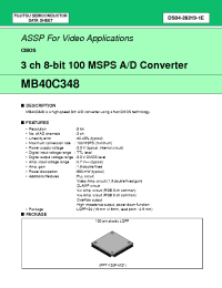 Datasheet MB40C348 manufacturer Fujitsu