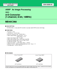 Datasheet MB40C368 manufacturer Fujitsu