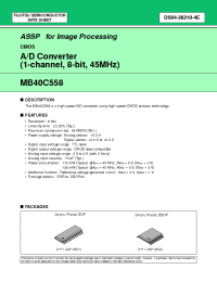 Datasheet MB40C558 manufacturer Fujitsu