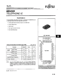 Datasheet MB4509 manufacturer Fujitsu