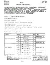 Datasheet MB4752A manufacturer Fujitsu