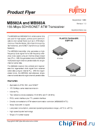 Datasheet MB582A manufacturer Fujitsu