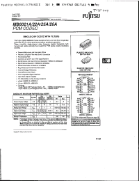Datasheet MB6021A manufacturer Fujitsu