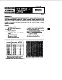 Datasheet MB603xxx manufacturer Fujitsu