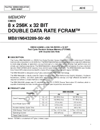 Datasheet MB81N643289 manufacturer Fujitsu