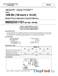 Datasheet MB82D01161 manufacturer Fujitsu