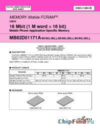 Datasheet MB82D01171A-80LPBT manufacturer Fujitsu