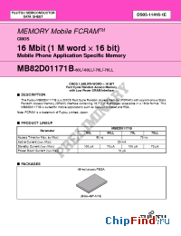 Datasheet MB82D01171B-60LLPBN manufacturer Fujitsu