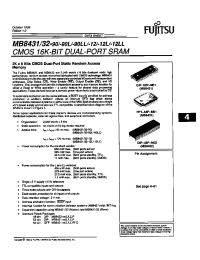 Datasheet MB8431-12 manufacturer Fujitsu