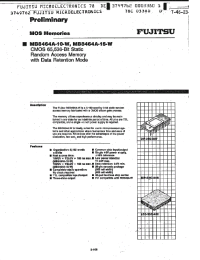 Datasheet MB8464A manufacturer Fujitsu