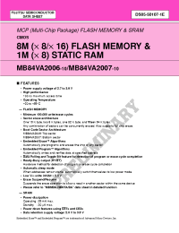 Datasheet MB84VA2006-10 производства Fujitsu