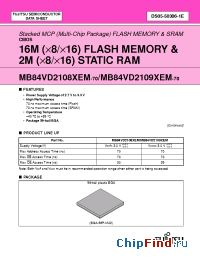 Datasheet MB84VD2109XEM-70 manufacturer Fujitsu