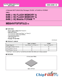 Datasheet MB84VF5F5F5J2-70 производства Fujitsu