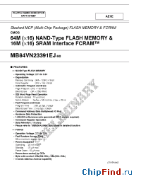 Datasheet MB84VN23391EJ manufacturer Fujitsu