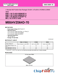 Datasheet MB84VZ064D-70 manufacturer Fujitsu