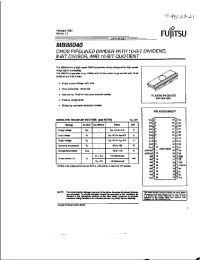 Datasheet MB86040 производства Fujitsu
