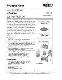 Datasheet MB86064 manufacturer Fujitsu