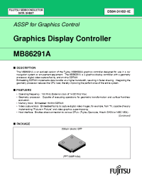Datasheet MB86291APFVS manufacturer Fujitsu