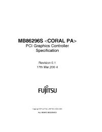 Datasheet MB86296 manufacturer Fujitsu