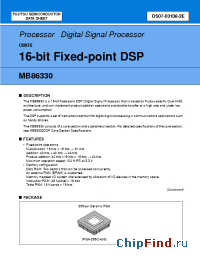Datasheet MB86330 manufacturer Fujitsu