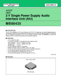 Datasheet MB86435 производства Fujitsu