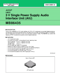 Datasheet MB86435PFV manufacturer Fujitsu