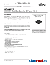 Datasheet MB86611A manufacturer Fujitsu