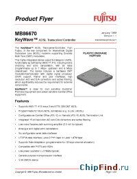 Datasheet MB86670 manufacturer Fujitsu