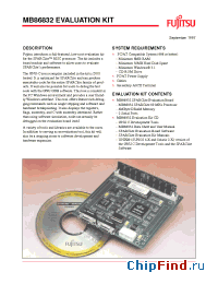 Datasheet MB86832EVKT manufacturer Fujitsu