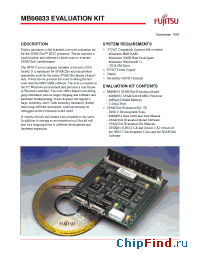 Datasheet MB86833EVKT manufacturer Fujitsu