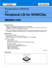 Datasheet MB86941 manufacturer Fujitsu