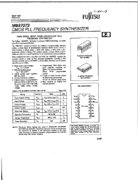 Datasheet MB87073 manufacturer Fujitsu