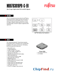 Datasheet MB87B301BPD-G-ER manufacturer Fujitsu