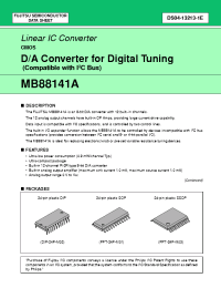 Datasheet MB88141APFV manufacturer Fujitsu