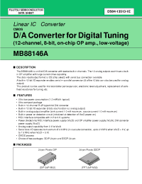 Datasheet MB88146APFV manufacturer Fujitsu