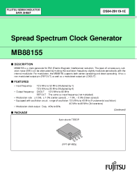 Datasheet MB88155 manufacturer Fujitsu