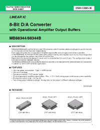 Datasheet MB88344 manufacturer Fujitsu