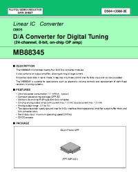 Datasheet MB88345PF manufacturer Fujitsu