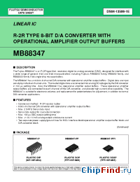 Datasheet MB88347-PFV manufacturer Fujitsu