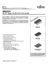 Datasheet MB88353PF manufacturer Fujitsu