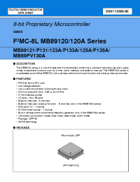 Datasheet MB89121 производства Fujitsu